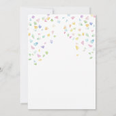 Rosa Party Waldtiere in Party Hats Geburtstag Einladung (Rückseite)