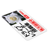 Rosa Pascali:Warning Magnet Plate(für Japanisch) (Rechte Seite)