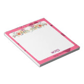 Rosa Passionsherz Notizblock (angewinkelt)