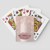 Rosa Pasta Spark Kiss Spielkarten (Rückseite)