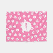 rosa Paste Fleecedecke (Vorderseite (Horizontal))