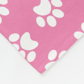 rosa Paste Fleecedecke (Ecke)