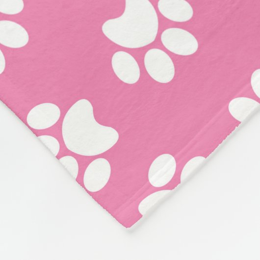 rosa Paste Fleecedecke (Ecke)