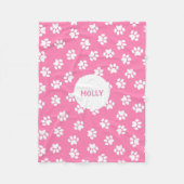 rosa Paste Fleecedecke (Vorderseite)