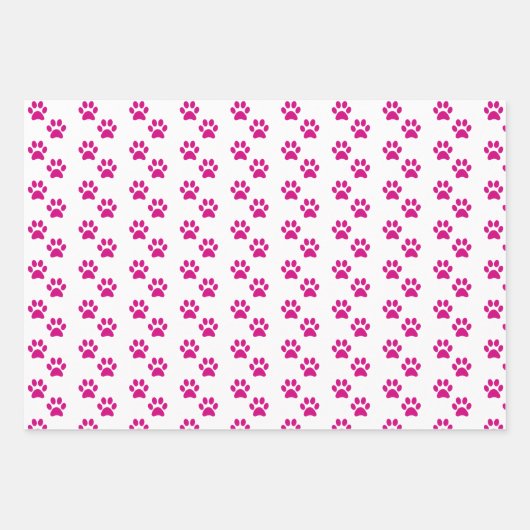 rosa Paste Geschenkpapier Set (Vorderseite)