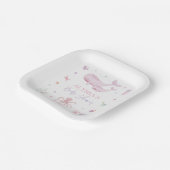 Rosa Pastel unter der Meeresdusche Pappteller (Gewinkelt)