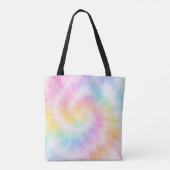 Rosa Pastell-Tie-Dye Girly Chic Tasche (Rückseite)