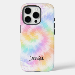 Rosa Pastell-Tie-Dye Mädchenhaft Chic iPhone 16 Pro Hülle