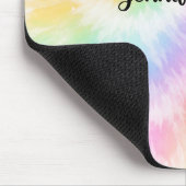 Rosa Pastell-Tie-Dye Mädchenhaft Chic Mousepad (Ecke)