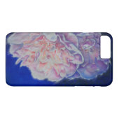Rosa pastellblaue Aquarellmalerei Case-Mate iPhone Hülle (Rückseite (Horizontal))