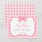 Rosa Pastellblume Bachelorette Einladung (Vorne/Hinten)