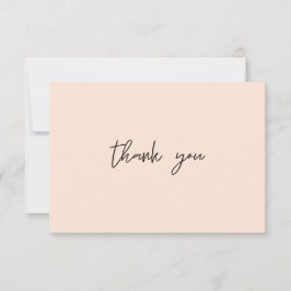 Rosa Pastellfarbe Dankeskarte