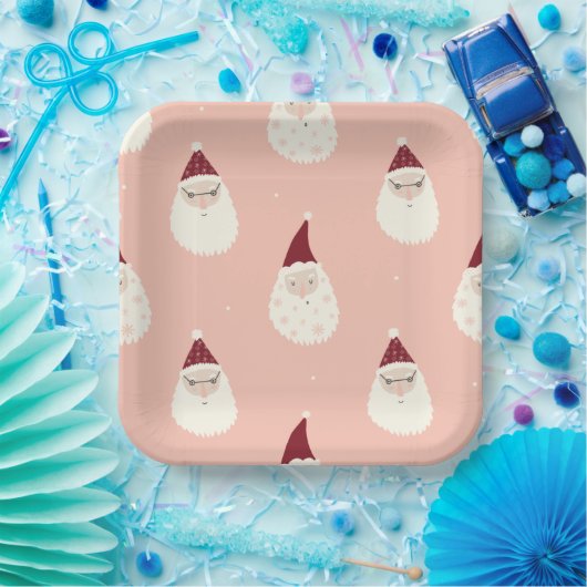 Rosa pastellfarbene festliche Weihnachtsmäntel nie Pappteller (Party)