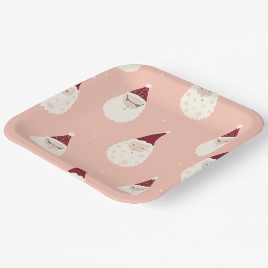 Rosa pastellfarbene festliche Weihnachtsmäntel nie Pappteller (Gewinkelt)