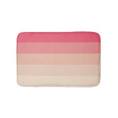 Rosa Pastellstreifen Badematte (Vorderseite)