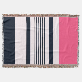 Rosa Pastellstreifen Decke