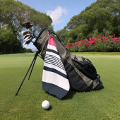 Rosa Pastellstreifen Golfhandtuch