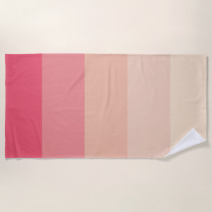 Rosa Pastellstreifen Strandtuch