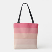 Rosa Pastellstreifen Tasche (Rückseite)