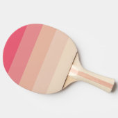 Rosa Pastellstreifen Tischtennis Schläger (Seitenansicht)
