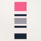 Rosa Pastellstreifen Yogamatte (Rückseite)