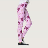 Rosa Patchwork Herz Leggings (Rechts)