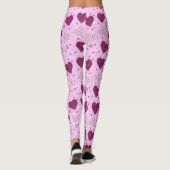 Rosa Patchwork Herz Leggings (Rückseite)