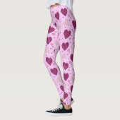 Rosa Patchwork Herz Leggings (Links)