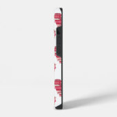 Rosa Patchwork-Herzen Handyhülle iPhone Hülle (Linke Seite)