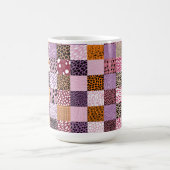 Rosa Patchwork-Kaffeetasse ☕💖 Kaffeetasse (Mittel)