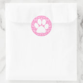 Rosa Paw Elegant Sticker (Tasche)