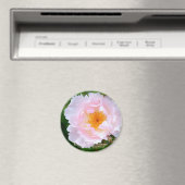 Rosa Peach Blossom [Round Magnet] Magnet (In Situ (Geschirrspüler))