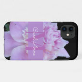 Rosa Peak Lila Monogram Case-Mate iPhone Hülle (Rückseite (Horizontal))