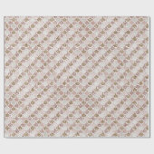 Rosa Pearl Muschel Gold Glitzer Meerjungfrau Geschenkpapier (Flach)