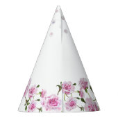 Rosa Pearl Verlobung Partyhütchen (Rückseite)