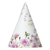 Rosa Pearl Verlobung Partyhütchen (Links)