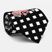 Rosa Pedal-Auto-Vintage Krawatte, ALIAS der Krawatte (Gerollt)