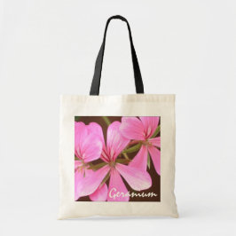 Rosa Pelargonie-Budget-Tasche Tragetasche