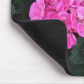 Rosa Pelargonien Mousepad (Ecke)