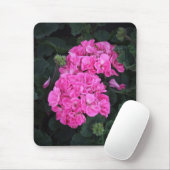Rosa Pelargonien Mousepad (Mit Mouse)