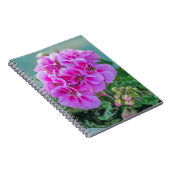 Rosa Pelargonienotizbuch Notizblock (Rechte Seite)
