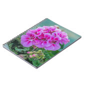 Rosa Pelargonienotizbuch Notizblock (Linke Seite)