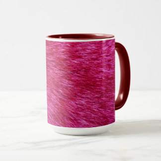 Rosa Pelzfarbe Tasse