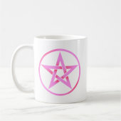 Rosa Pentagram-Pentagramm Kaffeetasse (Links)
