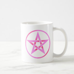 Rosa Pentagram-Pentagramm Kaffeetasse