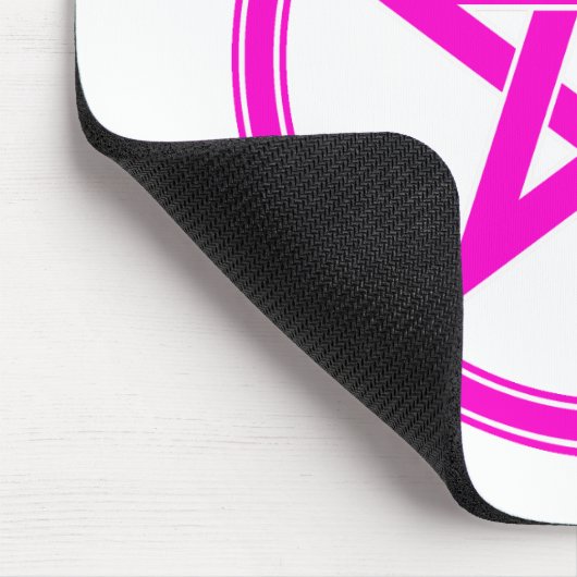 rosa Pentagramm Mousepad (Ecke)