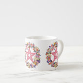 Rosa Pentagrammespresso-Tasse Espressotasse (Vorderseite Rechts)
