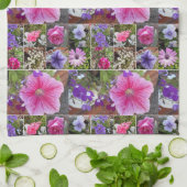 Rosa Penunia Daisy Blume Tag der Blumenmütter Geschirrtuch (Gefaltet)