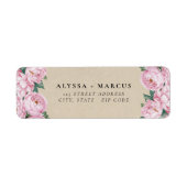 Rosa Peonies auf Pergamentpaaren (Vorne)