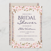 Rosa Peonies Bridal Dusche Einladung, Hochzeit Einladung (Vorne/Hinten)